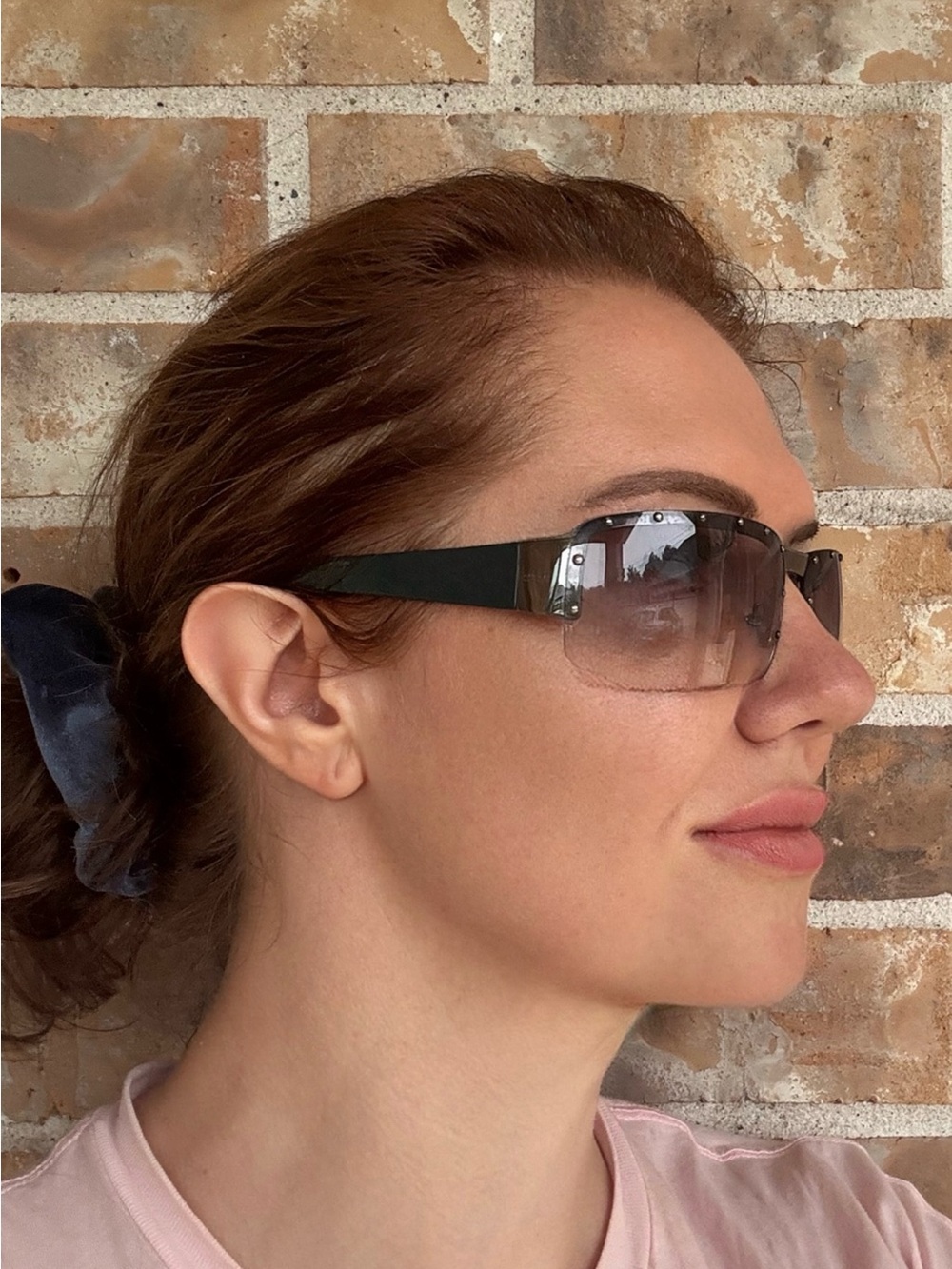 Gucci GG 1827/S Shield Green with Studs Purple Gradient Sunglasses, Y2K, Italy - Picture 3 of 9